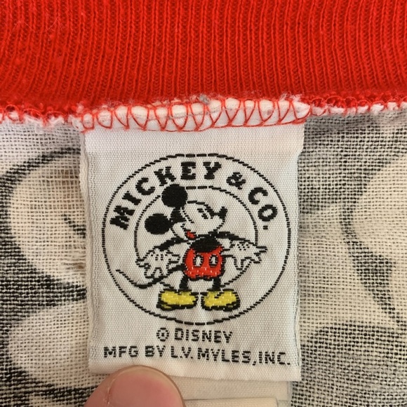 Disney Mickey Mouse Face Pullover shirt cotton vintage 90’s top - Picture 7 of 8